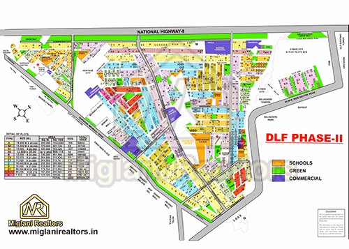 DLF Phase 2 Map